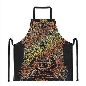 Spiritual Girl Mandala Print Apron