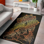Spiritual Girl Mandala Print Area Rug