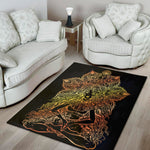 Spiritual Girl Mandala Print Area Rug
