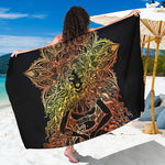 Spiritual Girl Mandala Print Beach Sarong Wrap