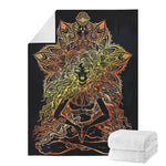 Spiritual Girl Mandala Print Blanket