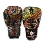 Spiritual Girl Mandala Print Boxing Gloves
