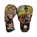 Spiritual Girl Mandala Print Boxing Gloves