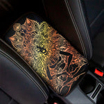 Spiritual Girl Mandala Print Car Center Console Cover