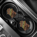 Spiritual Girl Mandala Print Car Coasters