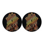 Spiritual Girl Mandala Print Car Coasters