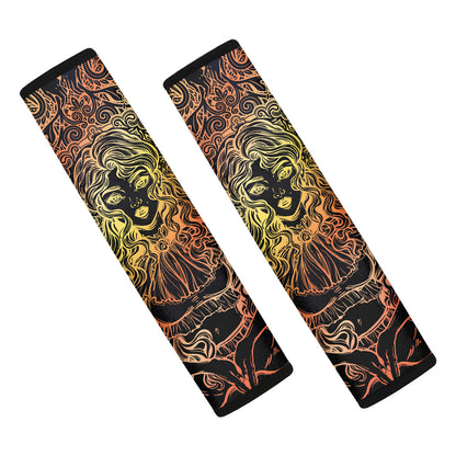Spiritual Girl Mandala Print Car Seat Belt Covers