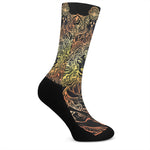 Spiritual Girl Mandala Print Crew Socks