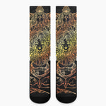 Spiritual Girl Mandala Print Crew Socks