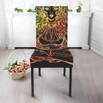 Spiritual Girl Mandala Print Dining Chair Slipcover