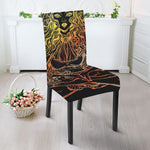 Spiritual Girl Mandala Print Dining Chair Slipcover