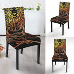 Spiritual Girl Mandala Print Dining Chair Slipcover