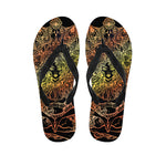 Spiritual Girl Mandala Print Flip Flops
