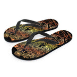 Spiritual Girl Mandala Print Flip Flops