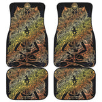 Spiritual Girl Mandala Print Front and Back Car Floor Mats