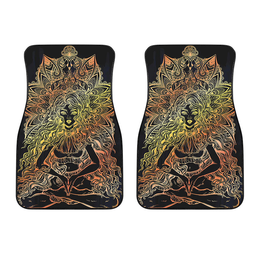 Spiritual Girl Mandala Print Front Car Floor Mats