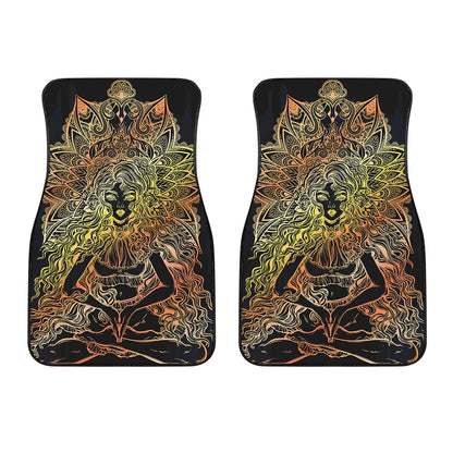 Spiritual Girl Mandala Print Front Car Floor Mats