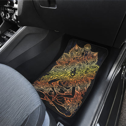 Spiritual Girl Mandala Print Front Car Floor Mats