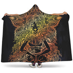 Spiritual Girl Mandala Print Hooded Blanket