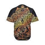 Spiritual Girl Mandala Print Men's Baseball Jersey