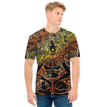 Spiritual Girl Mandala Print Men's T-Shirt