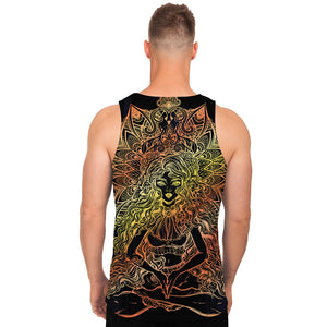 Spiritual Girl Mandala Print Men's Tank Top