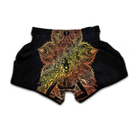 Spiritual Girl Mandala Print Muay Thai Boxing Shorts