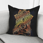 Spiritual Girl Mandala Print Pillow Cover