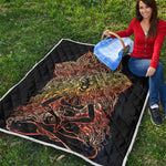 Spiritual Girl Mandala Print Quilt