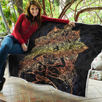 Spiritual Girl Mandala Print Quilt