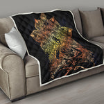 Spiritual Girl Mandala Print Quilt