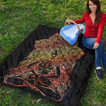 Spiritual Girl Mandala Print Quilt