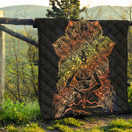 Spiritual Girl Mandala Print Quilt