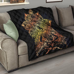 Spiritual Girl Mandala Print Quilt