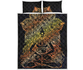 Spiritual Girl Mandala Print Quilt Bed Set