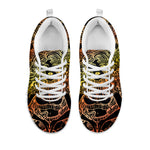 Spiritual Girl Mandala Print White Sneakers