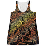 Spiritual Girl Mandala Print Women's Racerback Tank Top