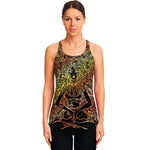 Spiritual Girl Mandala Print Women's Racerback Tank Top