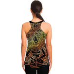 Spiritual Girl Mandala Print Women's Racerback Tank Top