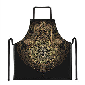 Spiritual Hamsa Hand Of Fatima Print Apron