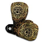 Spiritual Hamsa Hand Of Fatima Print Boxing Gloves