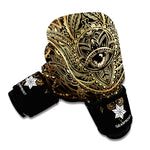 Spiritual Hamsa Hand Of Fatima Print Boxing Gloves