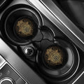 Spiritual Hamsa Hand Of Fatima Print Car Coasters