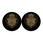Spiritual Hamsa Hand Of Fatima Print Car Coasters