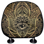 Spiritual Hamsa Hand Of Fatima Print Car Headrest Covers