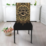 Spiritual Hamsa Hand Of Fatima Print Dining Chair Slipcover