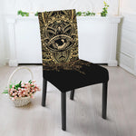 Spiritual Hamsa Hand Of Fatima Print Dining Chair Slipcover
