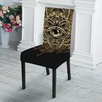 Spiritual Hamsa Hand Of Fatima Print Dining Chair Slipcover