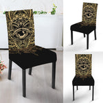 Spiritual Hamsa Hand Of Fatima Print Dining Chair Slipcover