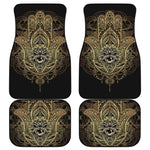 Spiritual Hamsa Hand Of Fatima Print Front and Back Car Floor Mats